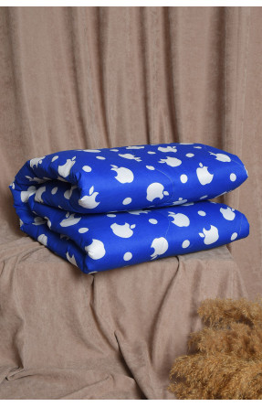 Одеяло силиконовое двуспальное зимнее синего цвета 154874C