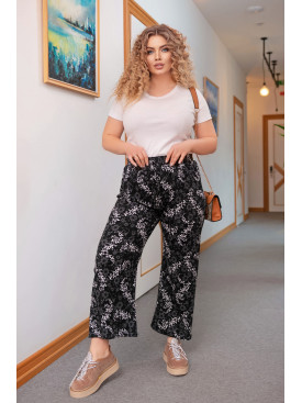 Штаны летние женские с ткани жатка размер 42-48 01 155114C Штаны летние женские с ткани жатка размер 42-48 01 155114C