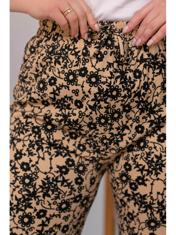 Штани літні жіночі з тканини жатка розмір 42-48 11 155130C