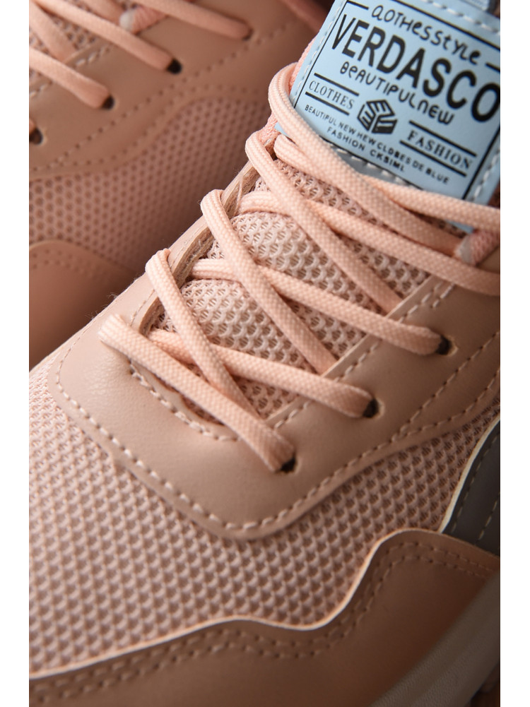 Кросівки жіночі рожевого кольору на шнурівці 8855 155413C