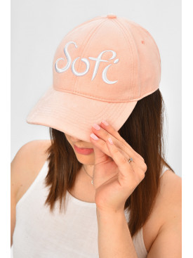 Кепка женская розового цвета с надписью 155711C Кепка женская розового цвета с надписью 155711C