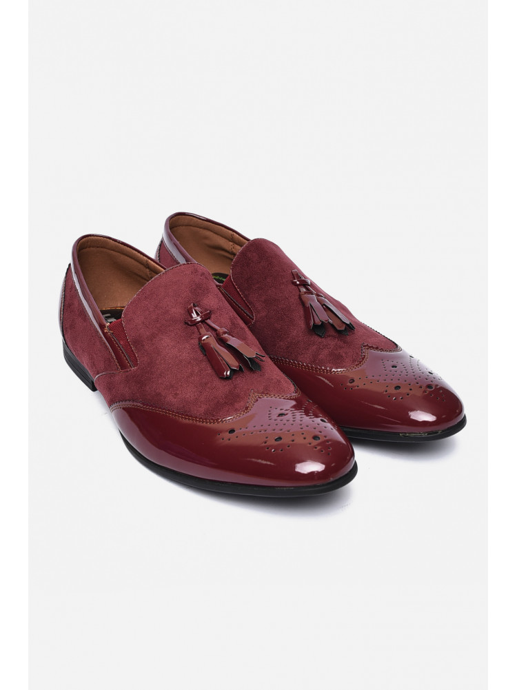 Туфлі чоловічі бордового кольору 6062-8 155751C