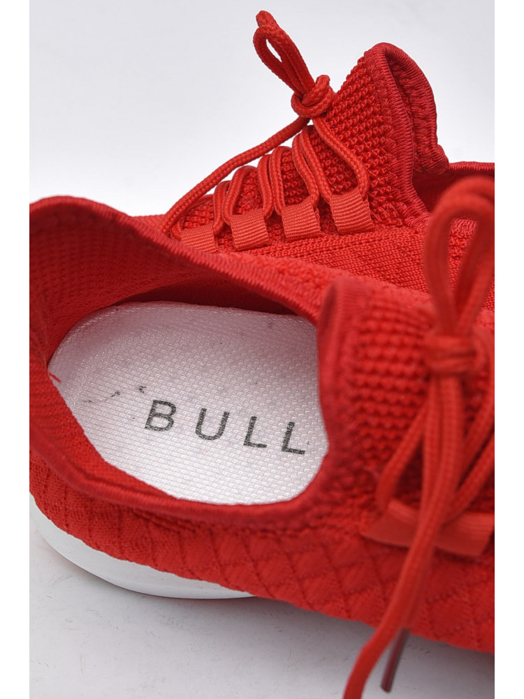 Кросівки чоловічі червоного кольору текстиль 911-5 155759C