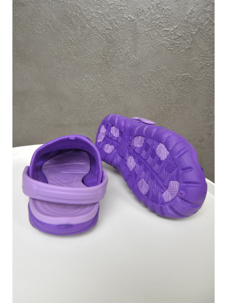 Кроксы детские для мальчика фиолетового цвета 156195C