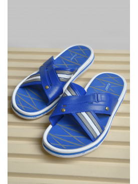 Шльопанці чоловічі синього кольору 2834 156229C