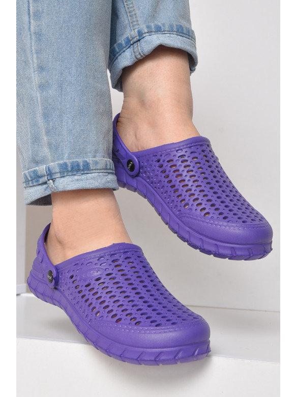 Кроксы женские фиолетового цвета с62 156868C