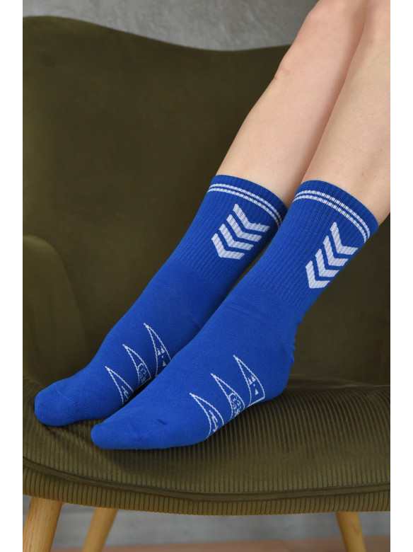 Шкарпетки жіночі високі синього кольору розмір 38-41 723 156869C