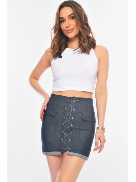 Юбка женская синего цвета 157068C