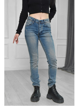 Джинси жіночі блакитного кольору розмір 30 157357C Джинси жіночі блакитного кольору розмір 30 157357C