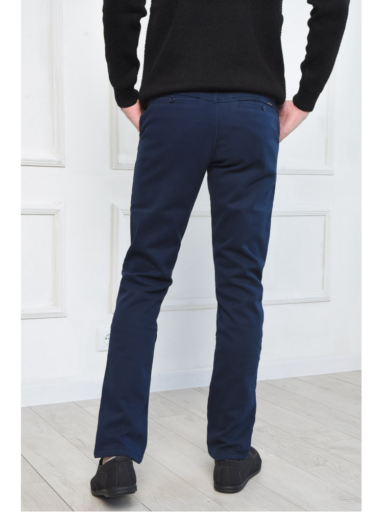 Штани чоловічі на флісі темно-синього кольору 157746C