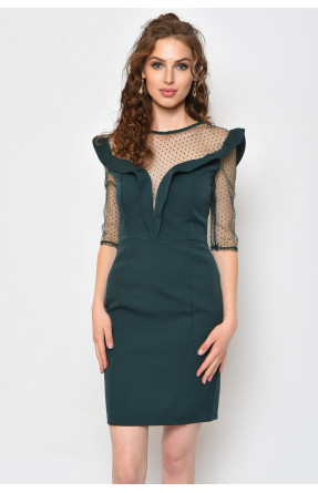 Платье женское темно-зеленого цвета 158335C
