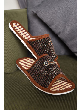 Капці кімнатні чоловічі коричневого кольору 1027 159278C