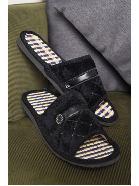 Капці кімнатні чоловічі чорного кольору С44 159303C Капці кімнатні чоловічі чорного кольору С44 159303C