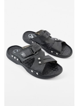 Шлепки мужские черного цвета 8260-13 159354C