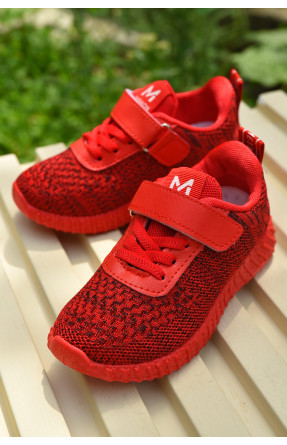 Кросівки дитячі для дівчинки червоного кольору 263-3б 159449C