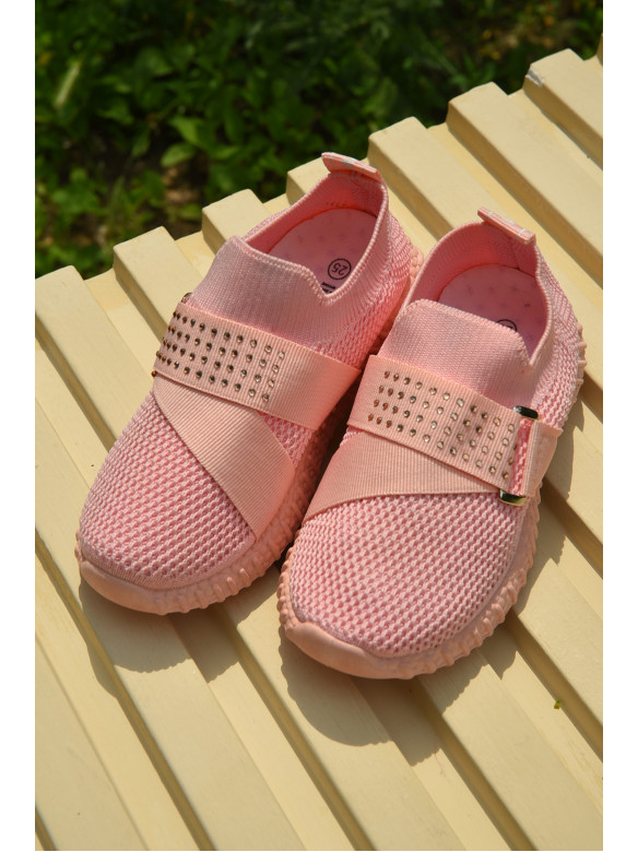 Кроссовки детские для девочки розового цвета 261-3б 159477C