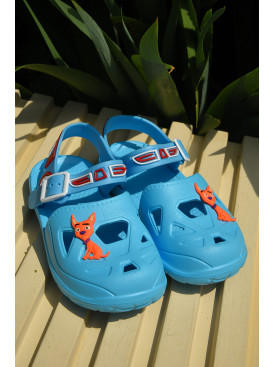 Сандали детские пена для мальчика голубого цвета 51-253 159545C Сандали детские пена для мальчика голубого цвета 51-253 159545C