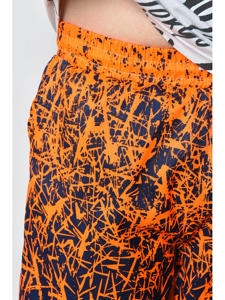 Шорты мужские оранжевого цвета 186-1 159766C