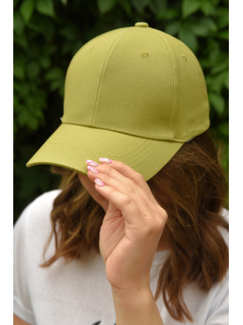 Кепка жіноча оливкового кольору 159846C