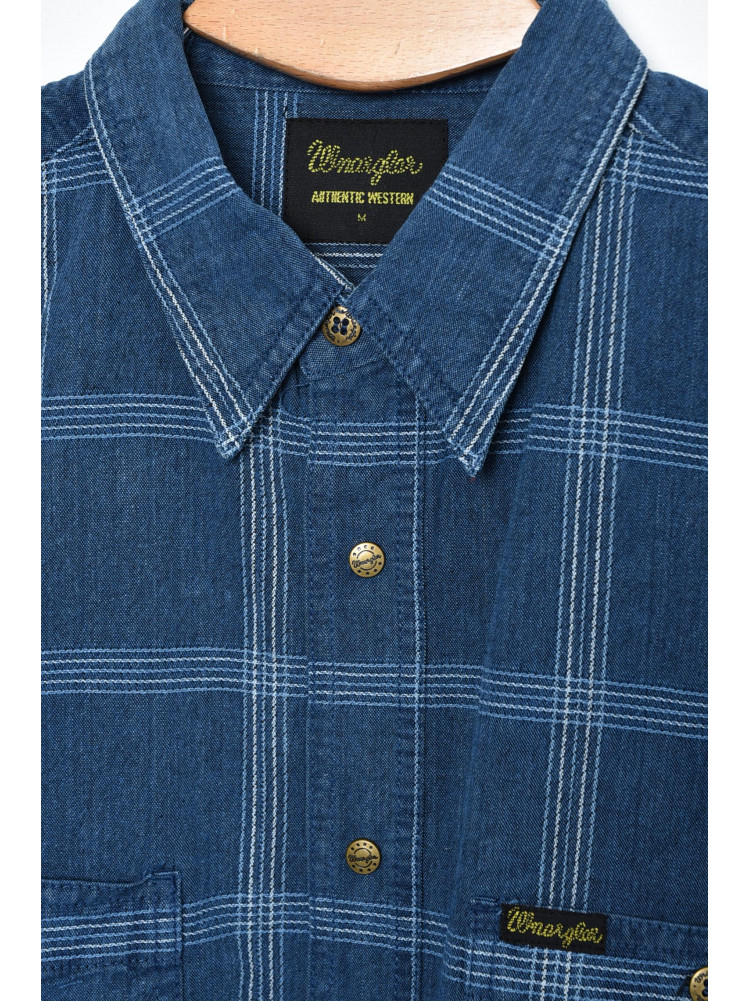 Рубашка мужская джинсовая синего цвета 159879C