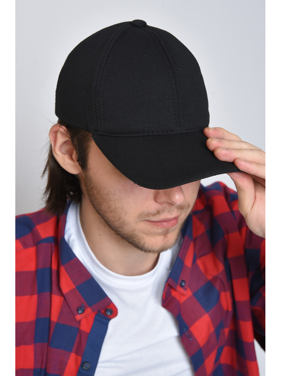 Кепка мужская черного цвета 159882C