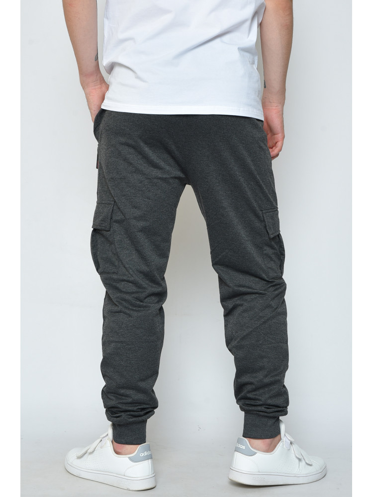 Спортивные штаны мужские темно-серого цвета 108 159996C