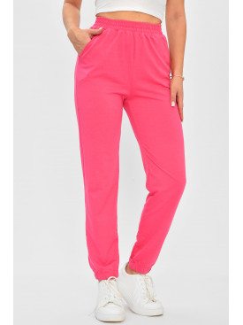 Спортивні штани жіночі малинового кольору 160024C