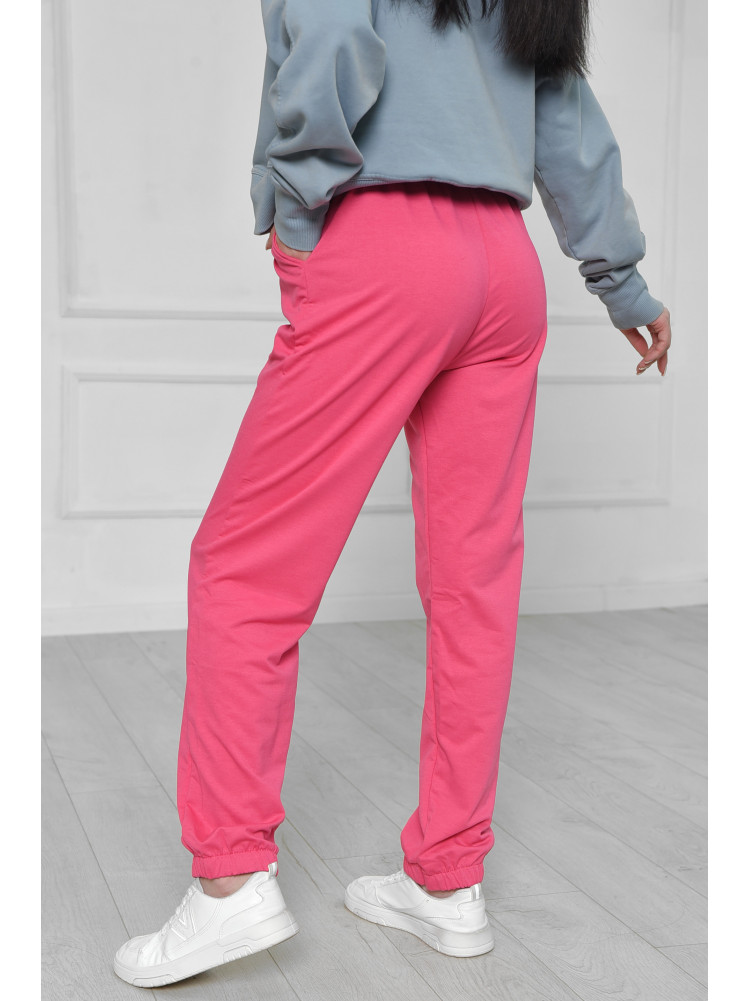 Спортивные штаны женские малинового цвета 160024C