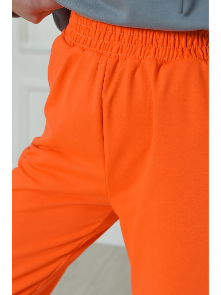 Спортивные штаны женские ярко-оранжевого цвета 160026C