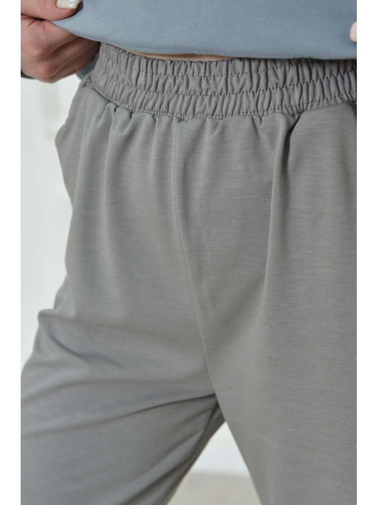 Спортивные штаны женские серого цвета 160028C