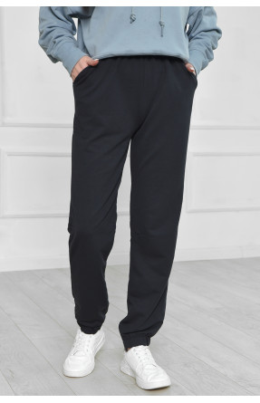Спортивные штаны женские черного цвета 160030C