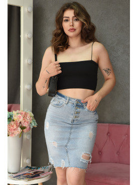 Спідниця жіноча джинсова блакитного кольору 732 160031C