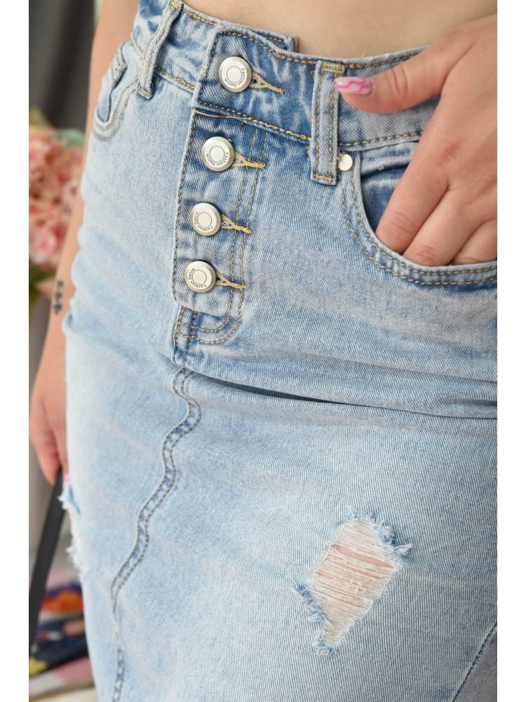 Юбка женская джинсовая голубого цвета 732 160031C