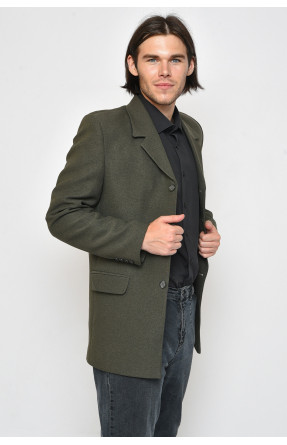 Пиджак мужской темно-зеленого цвета размер 46 160175C
