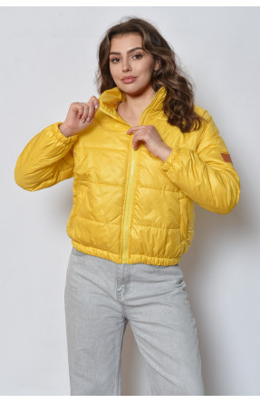 Куртка женская желтого цвета 160335C