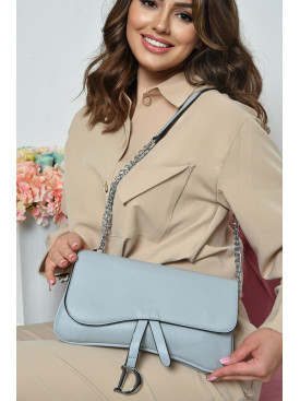 Клатч женский голубого цвета Уценка 7801 160336C