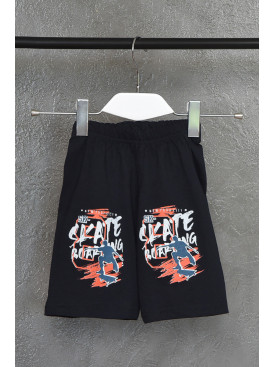 Шорты детские для мальчика черного цвета 160434C Шорты детские для мальчика черного цвета 160434C