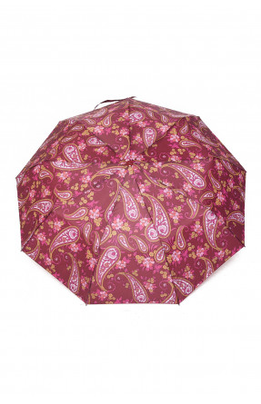 Зонт полуавтомат бордового цвета 160750C