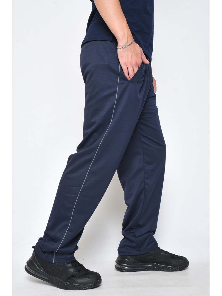 Спортивные штаны мужские темно-синего цвета 101 160829C