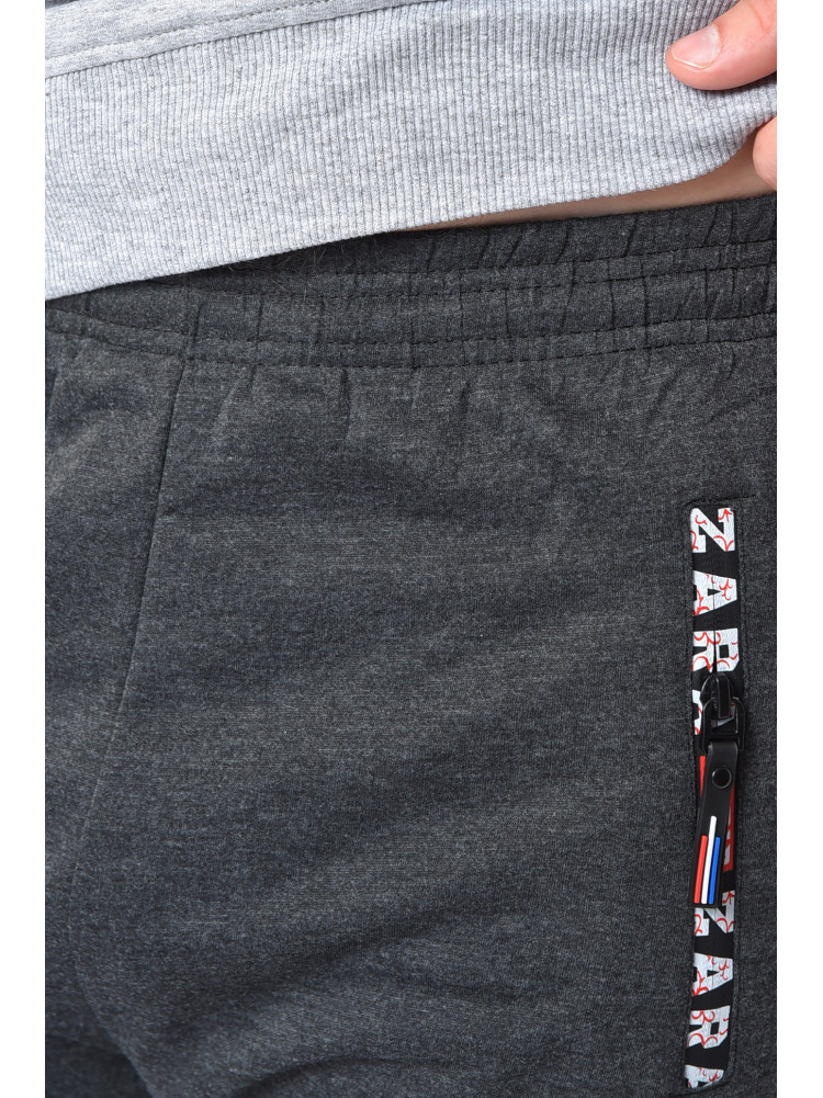 Спортивные штаны мужские темно-серого цвета 112 160842C