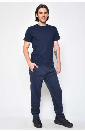 Спортивні штани чоловічі темно-синього кольору 116В 160892C
