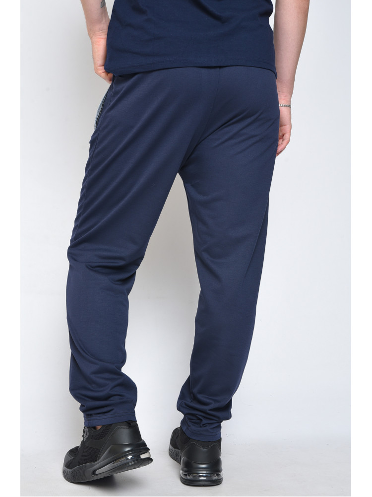 Спортивные штаны мужские темно-синего цвета 116В 160892C
