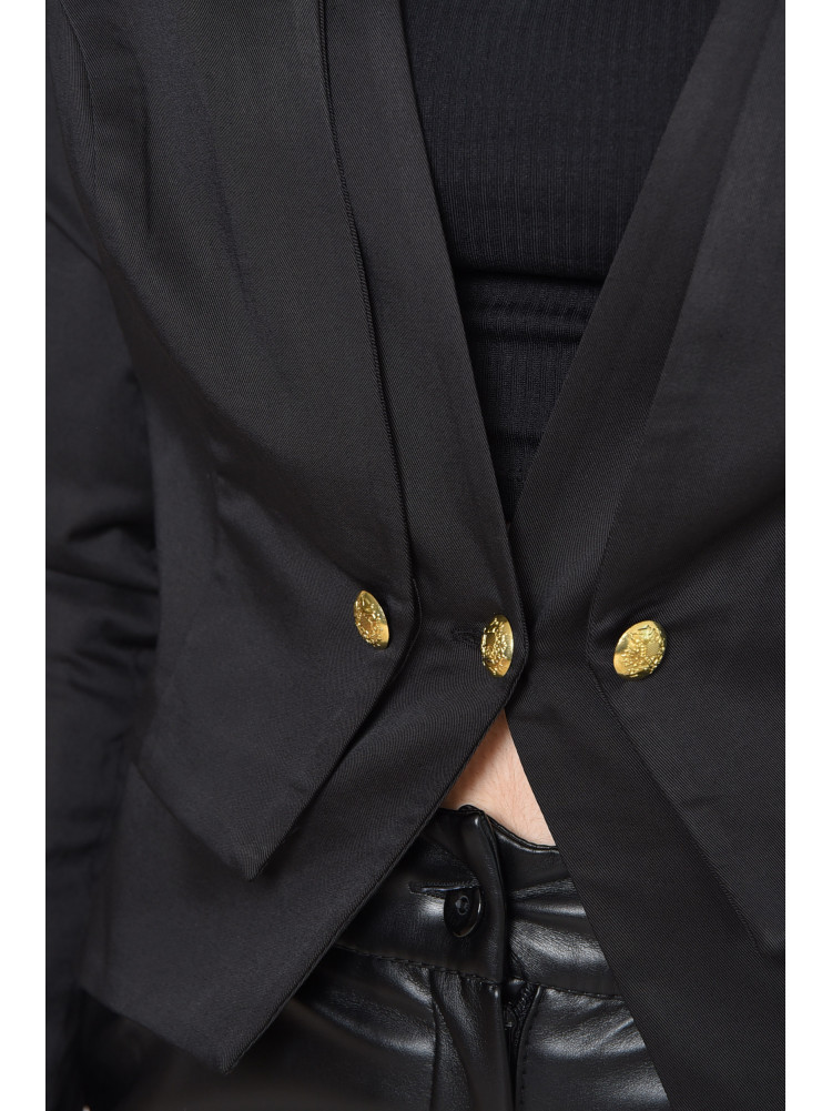 Піджак жіночий чорного кольору 161588C