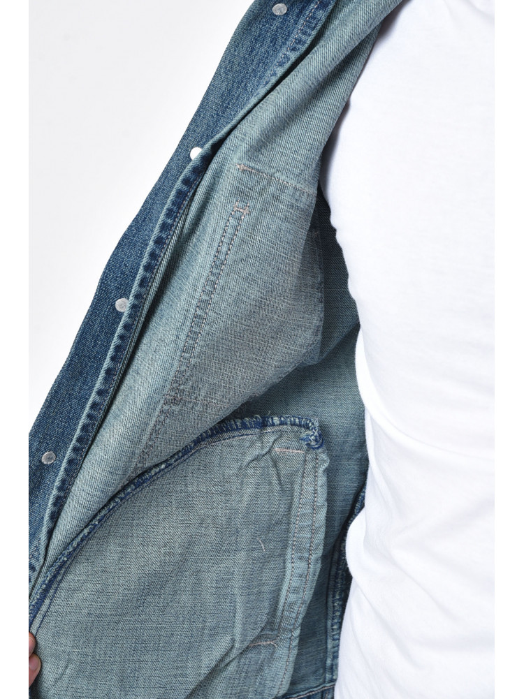 Пиджак мужской джинсовый синего цвета 955 161701C