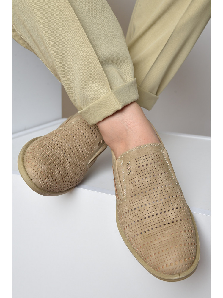 Туфли мужские бежевого цвета 832-2 161927C