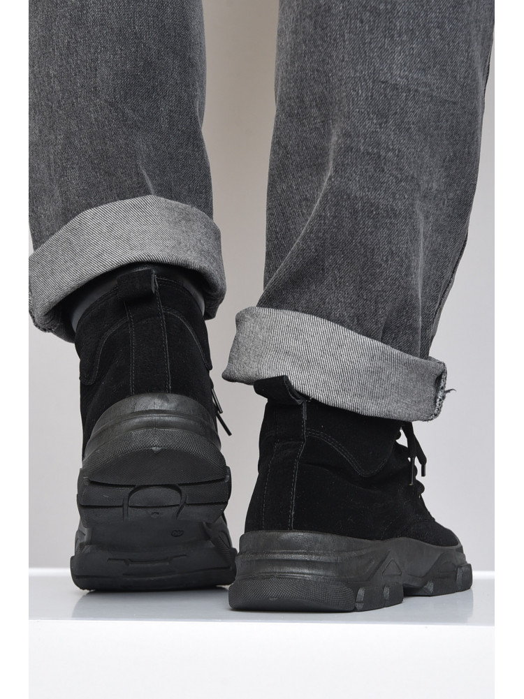 Ботинки мужские демисезонные черного цвета 70-2 162038C