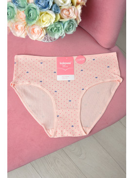 Трусы женские полубатальные розового цвета размер 2XL 3320 162344C