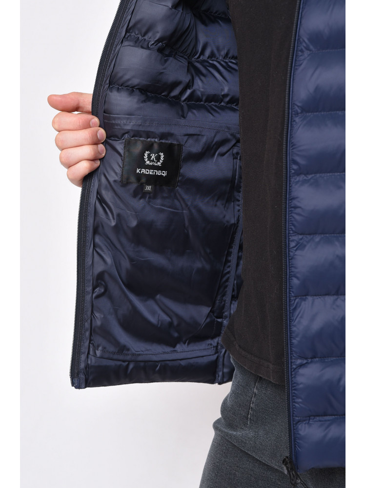 Куртка мужская демисезонная темно-синего цвета 22009 162618C