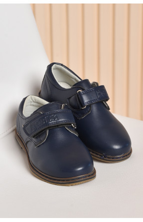 Туфли детские для мальчика темно-синего цвета 162845C