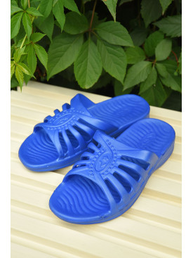 Шльопки дитячі дівчинка піна синього кольору 163135C Шльопки дитячі дівчинка піна синього кольору 163135C